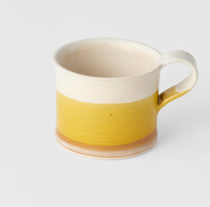 Tea Accessories: Marigold & White Coffee Mug