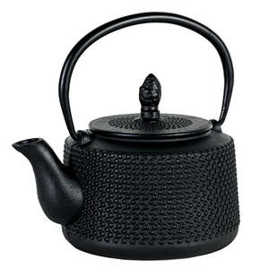 Tea Accessories: Tall Black Hobnail - Cast Iron Teapot 850ml