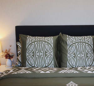 Kawakawa Forest European Pillowcases (pair) - Ships in 2 weeks