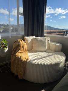Cloud Cream Round Sofa - (5 Week - Delivery)