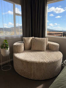 Cloud Taupe Round Sofa - (5 Week - Delivery)