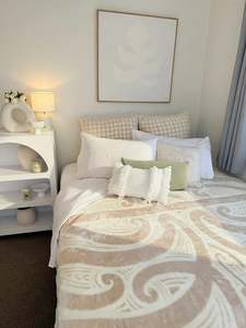 Cream Koru Mink Blanket