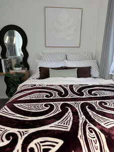 Brown Koru Mink Blanket