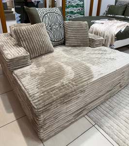 Single Cloud Taupe Sofa (FREE Euro Covers with purchase)