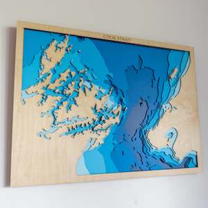 Wooden Map: Cook Strait