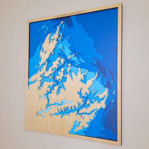 Wooden Map: Marlborough Sounds - XL