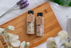 giftnsets: Organic Bath Salts Botanic 100g + Organic Bath Salts Kiwi 100g