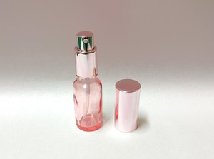 10ml To 25ml: 20ml Rose Pink Glass Bottle with Rose Gold Mister