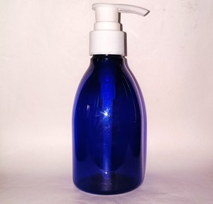 175ml Blue Plastic Bottle with White Pump