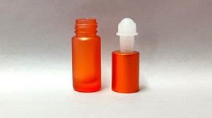 5ml Orange Roll On Glass Bottle
