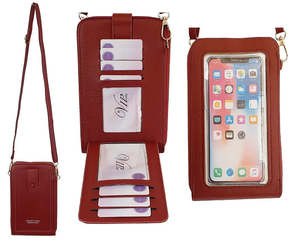 Hand Bags: Red Versatile Crossbody Bag