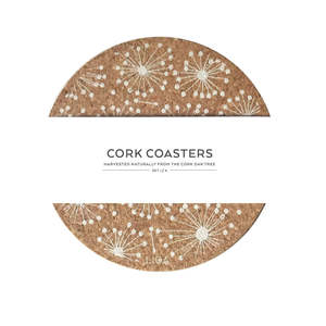 Cork Coasters - Dandelion