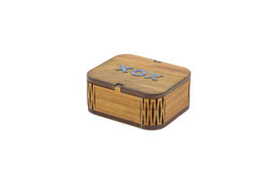 Wooden Boxes: Frangipani Box In Natural Paua