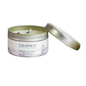 Calmness Lavender with Amethyst Crystal Energy Candle 80gm