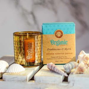 Candle Frankincense & Myrrh Organic Goodness