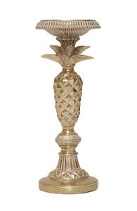 Candles: Gold Pineapple Candle Holder