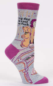 Socks: Women's Socks -My Dog Is Cool As F**k