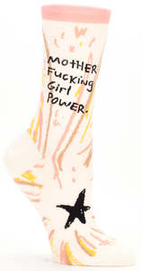 Socks: Women's Socks - Mfing Girl Power