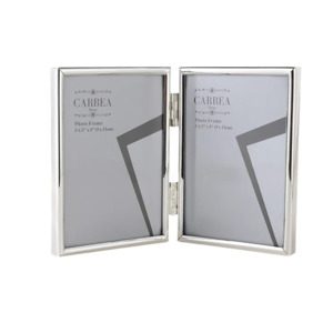 Frames: Silver Picture Frame Double 3"x 5"