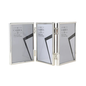 Frames: Silver Picture Frame Triple 4"x 6