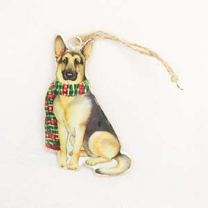 Christmas: Vintage German Shepherd Hanger