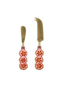 Utensils: Capri Flower Spreader & Cheese Knife Set
