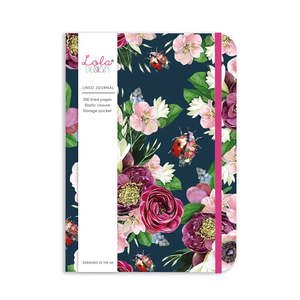 Stationery: Hardback Ladybird Journal with Elastic Closure