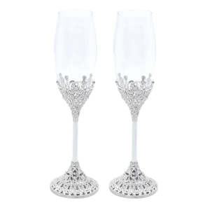 Crystals Champagne Flutes