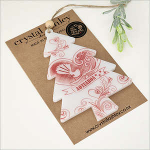 Homeware 1: Hanging Ornament Tree: Red Fantail