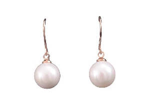White Crushed Seashell Pearl Earrings