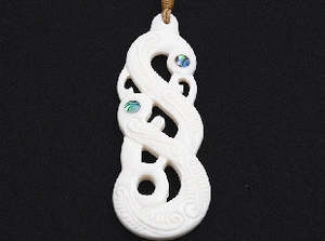Manaia Bone Pendant With Cord