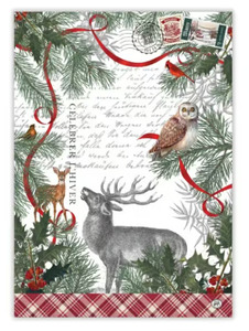 Christmas: Winter Woodland Tea Towel