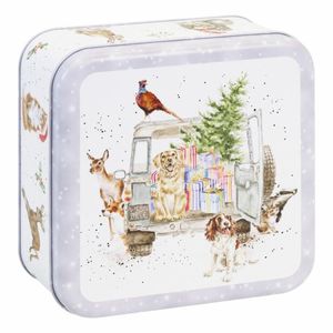 Christmas: Winter Woodland Square Christmas Tin
