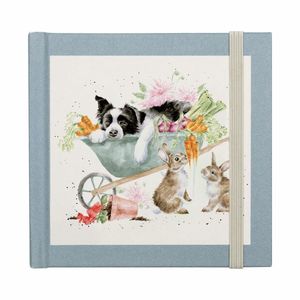 Stationery: Password Book: 'Sleeping on the Job' Border Collie and Rabbit