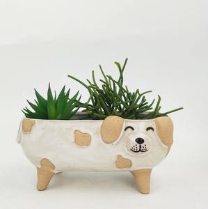 Dog Planter White