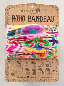 Boho Bandeau - Rainbow Doodle