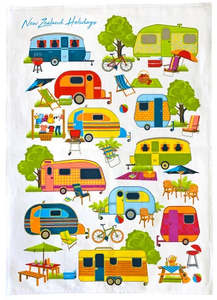 Tea Towels: Camping Tea Towel