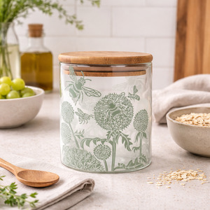 Cutlery: Kate Heiss Storage Jar - Woodland Green