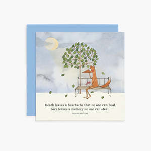 Death leaves a heartache Sympathy Card