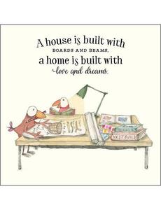 Cards: Home. A House Is Bult Card