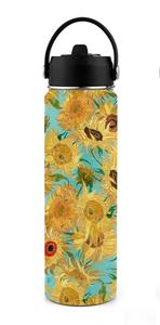 New Stock: Water Bottle - Van Gogh Sunflowers