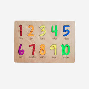 Puzzles: Puzzle - Numbers 1-10 in Māori - Brights