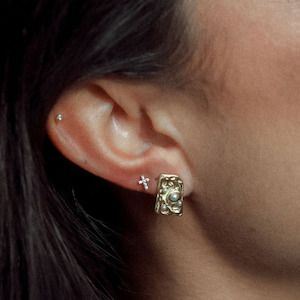 Earrings - Tiny Cross Stud