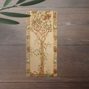 Lady Jane Cory: Lady Jane Cory - Cards - Embroidery, 'The Pomegranate Tree', circa 1900-1905