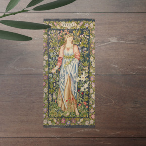 Lady Jane Cory - Card - Embroidery, 'Flora', 1909