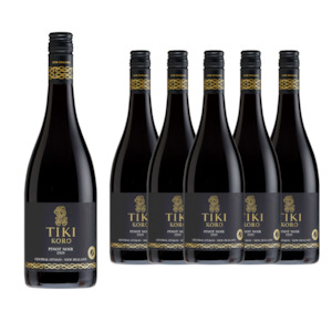 Central Otago: Tiki KORO Central Otago Pinot Noir 2019 ($40 per bottle)