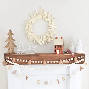 Garland: Merry Christmas Garland - Neutral