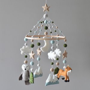 Baby Mobiles: Fox and Owl Baby Mobile