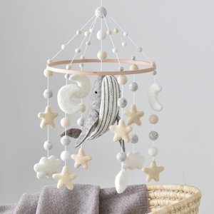 Animal Mobiles: Natural Whale Baby Mobile
