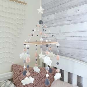 Cloud Mobiles: Briar Rose Cloud & Raindrop Mobile